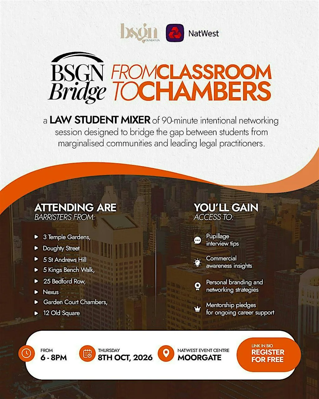 BSGN BRIDGE: FROM CLASSROOM TO CHAMBERS