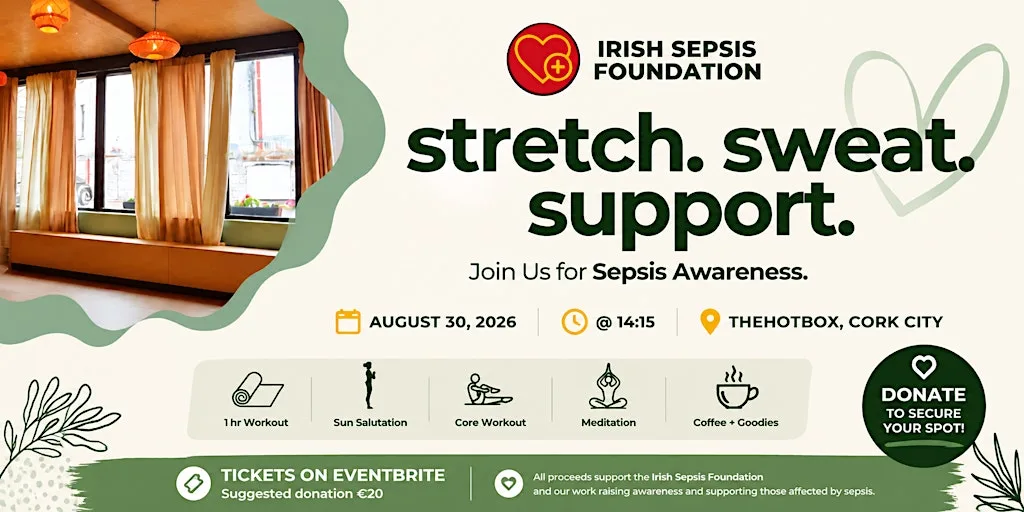 Stretch Sweat & Support - In Aid of The Irish Sepsis Foundation at The Hot Box Sauna
