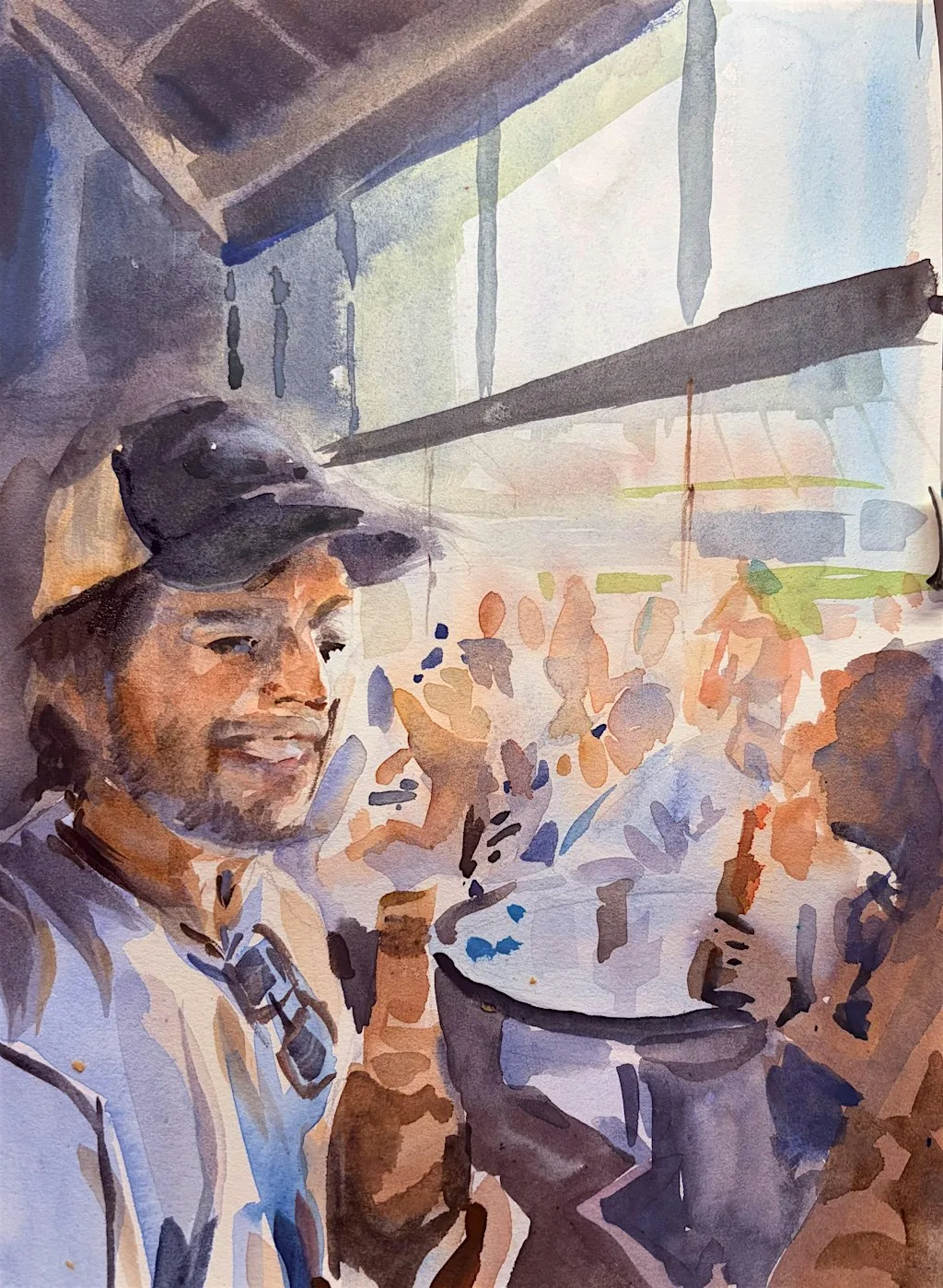 Beginners Watercolour Urban Sketching: Painting People and Places at 8 Hop Gardens