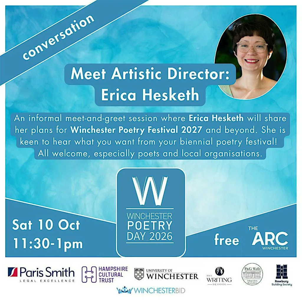 Meet Winchester Poetry Festival Artistic Director: Erica Hesketh at The Arc Winchester