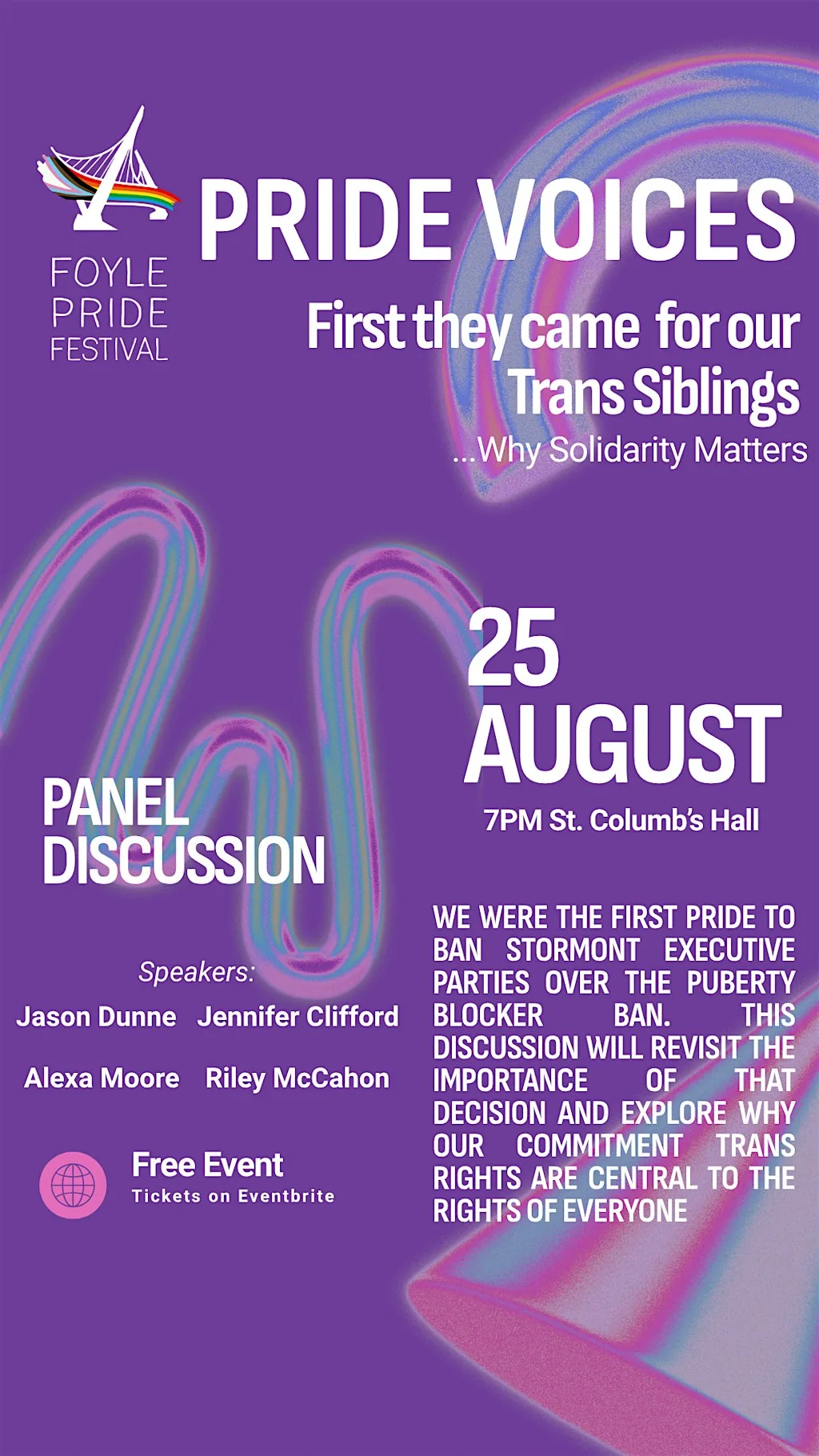 PRIDE VOICES|First they came for our Trans Siblings…Why Solidarity Matters at St Columb's Hall
