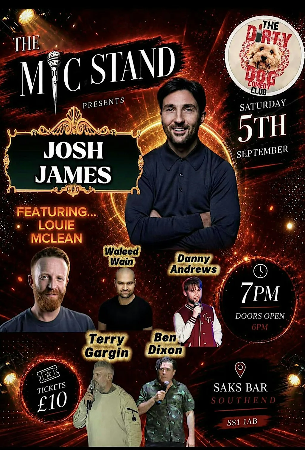 The mic stand presents... Josh James at SAKS BAR SOUTHEND