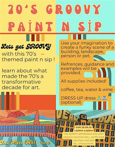 Groovy 70’s Paint & Sip at The North Approach Gallery