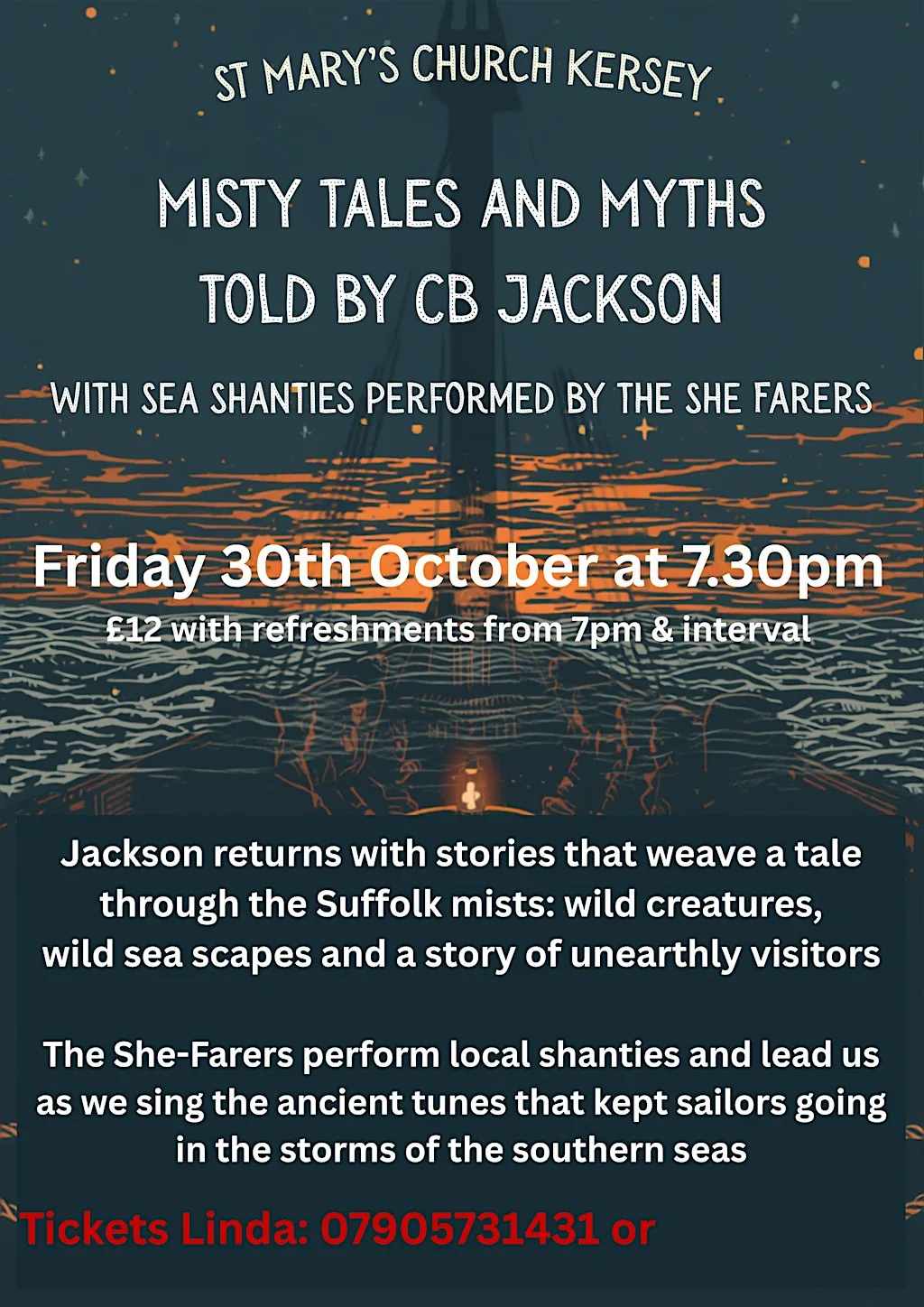 Misty Tales, Myths & Music at St Mary's Kersey at St Mary's Church Kersey