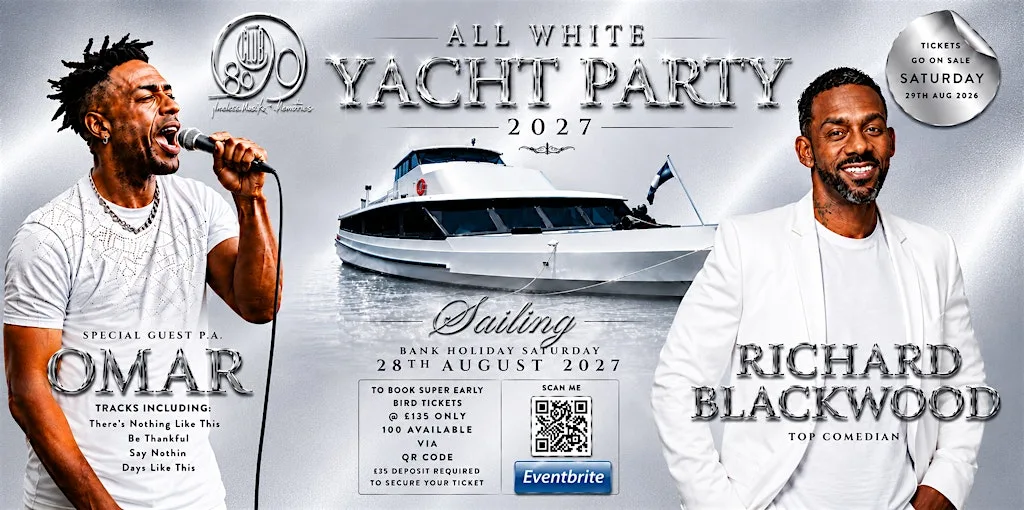 CLUB 8090 ALL WHITE LUXURY YACHT PTY - FT. OMAR AND RICHARD BLACKWOOD