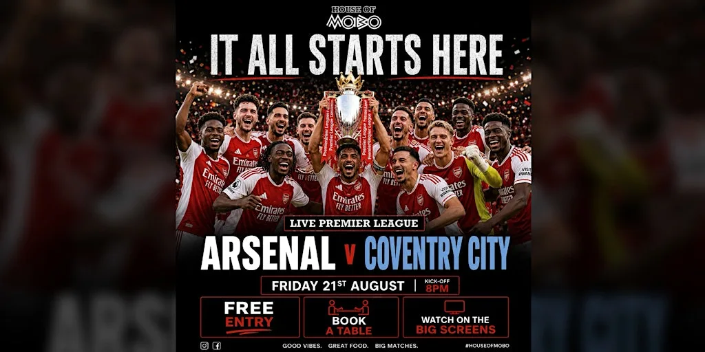 FREE ARSENAL vs COVENTRY CITY | LIVE at HOUSE OF MOBO at House of MOBO