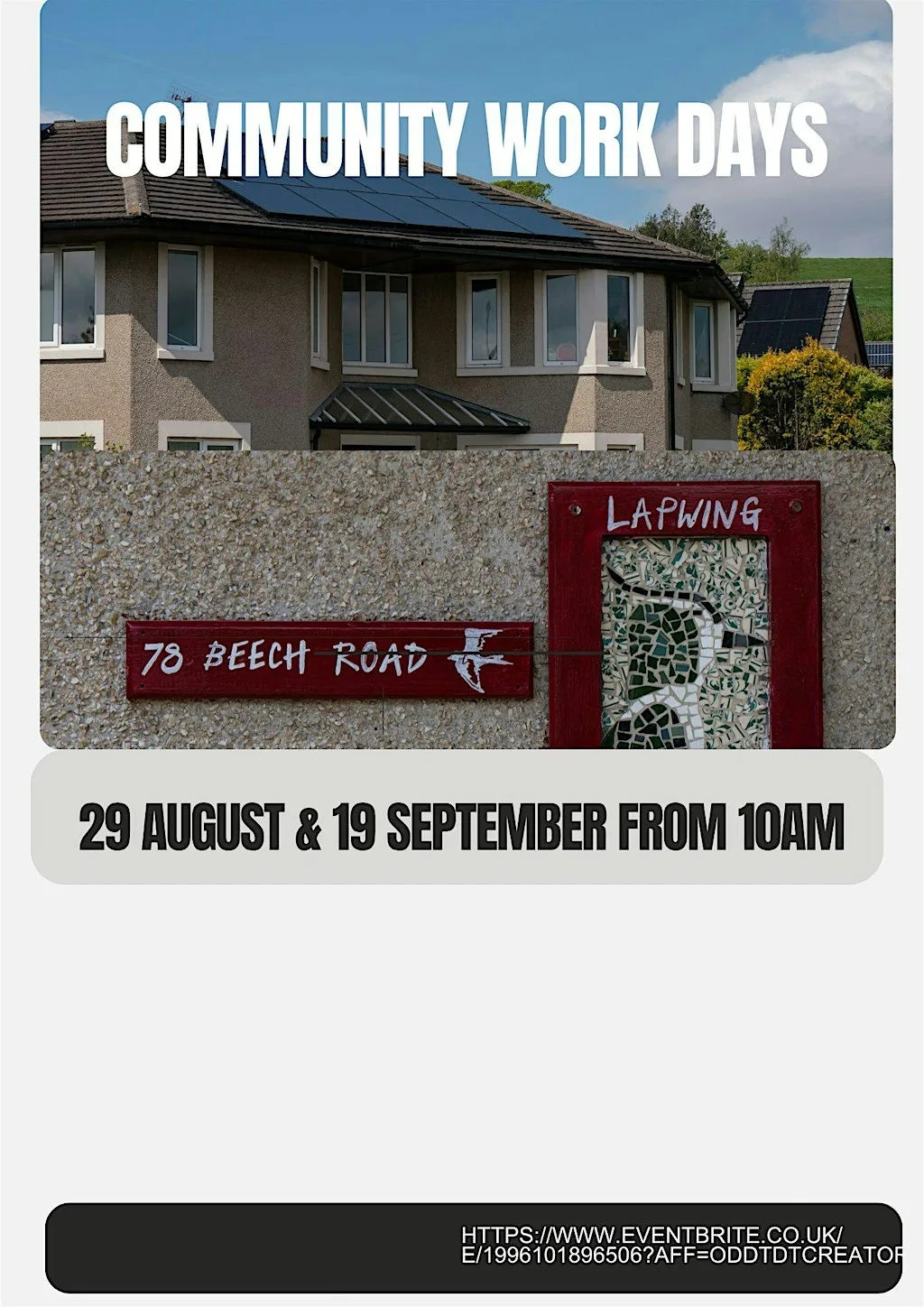 Lapwing community workday at 78 Beech Rd