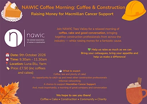 NAWIC Tees Valley - Coffee & Construction