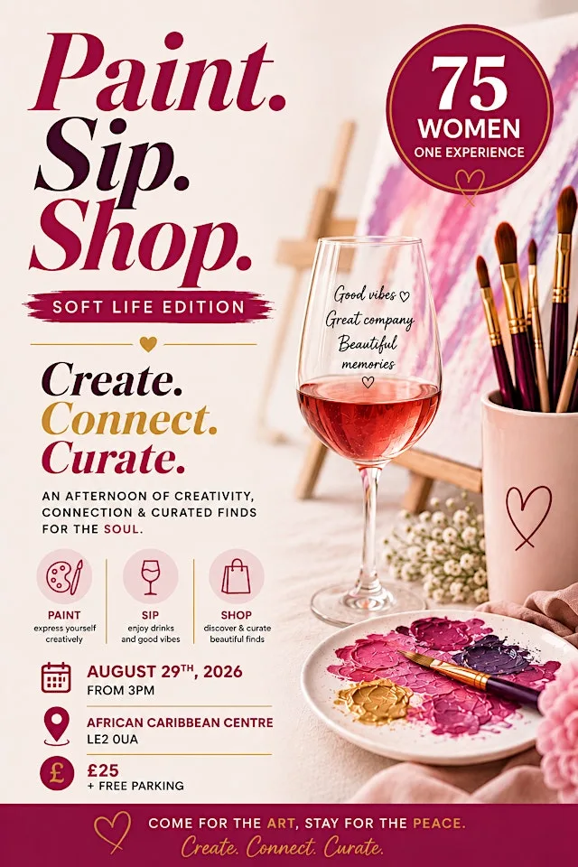 Paint, Sip Unwind 2.0 at African Caribbean Centre - Leicester