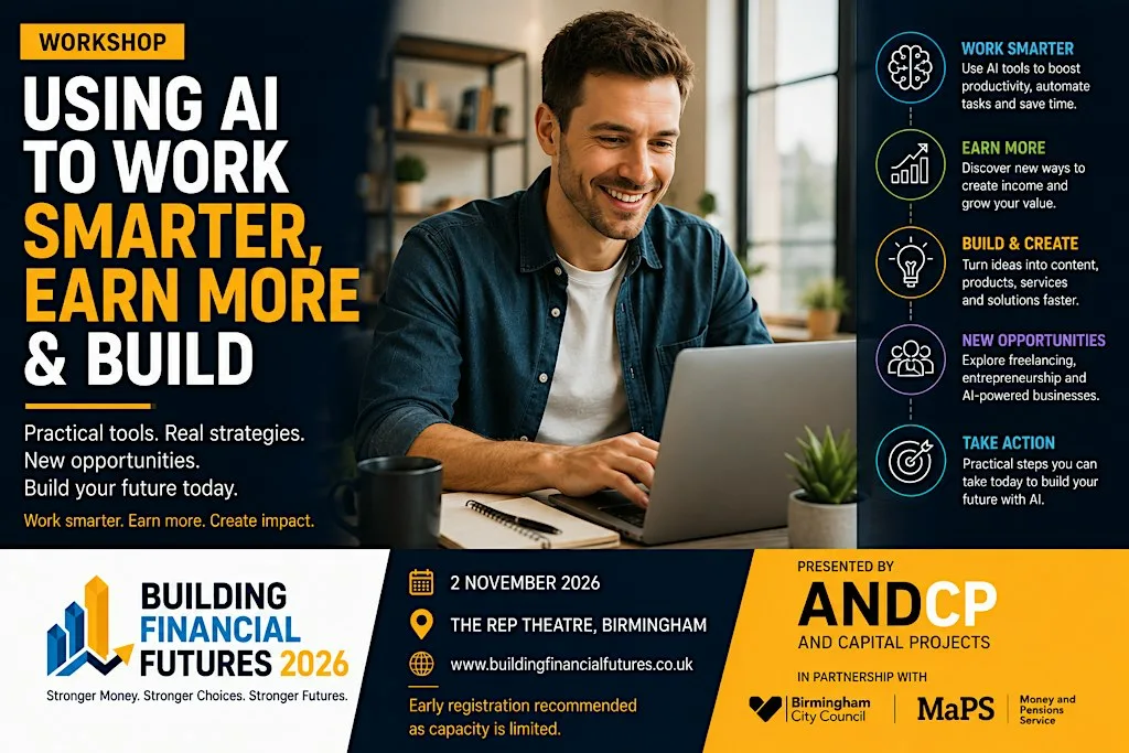 Using AI to Work Smarter, Earn More & Build at Birmingham Repertory Theatre
