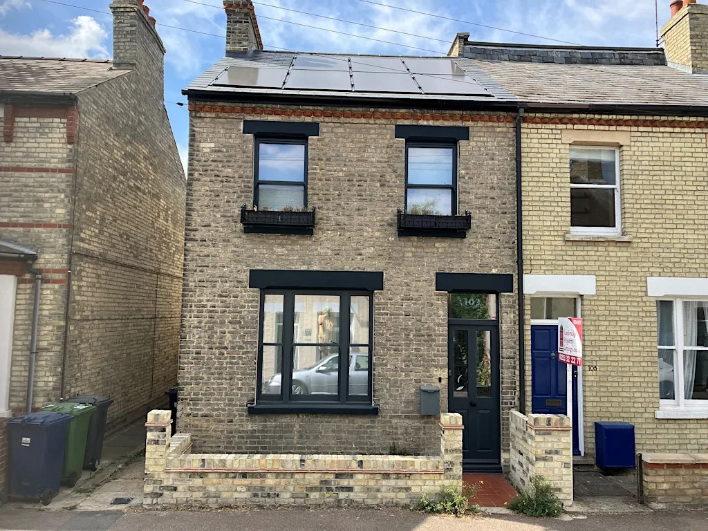 Mundane Victorian semi to designer deep retrofit eco home, Sedgwick St at Sedgwick Street