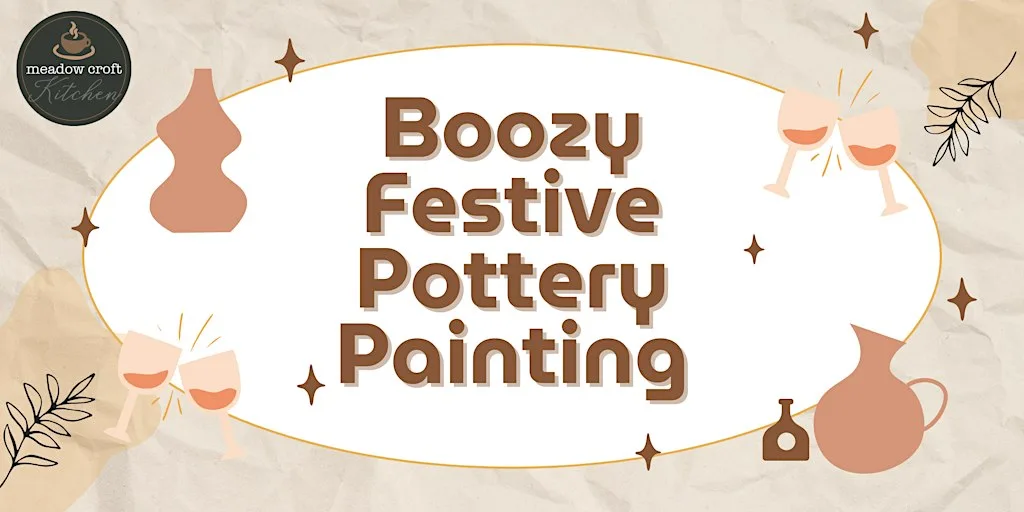 Festive Boozy Pottery Painting at Meadow Croft Garden Centre