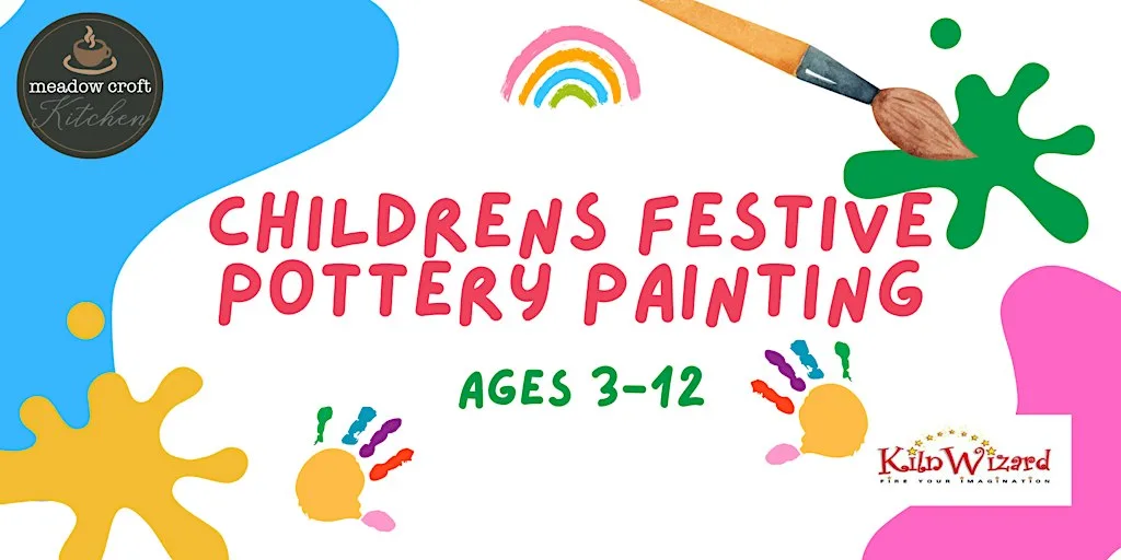 Kids Festive Pottery Painting at Meadow Croft Garden Centre