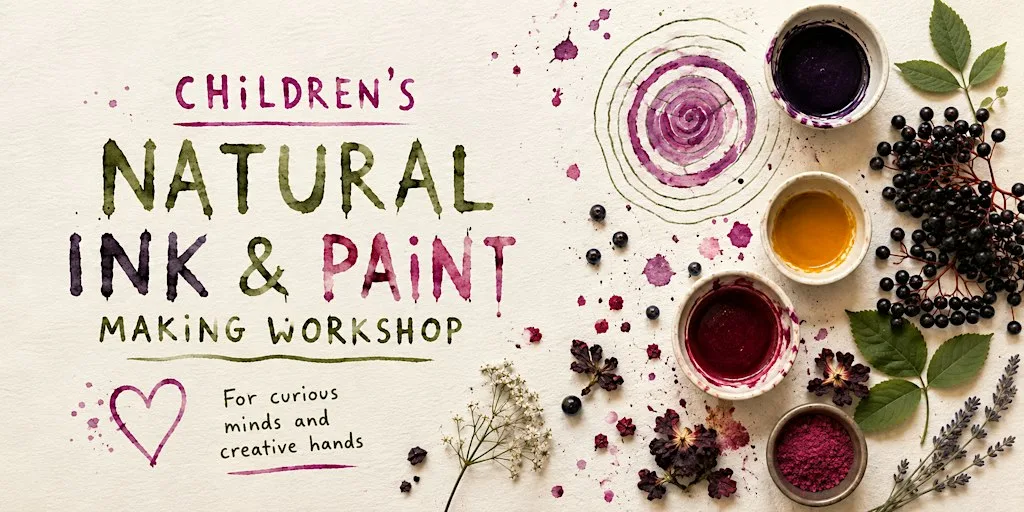 Kid's Natural Ink & Paint Making Workshop at Festina Lente