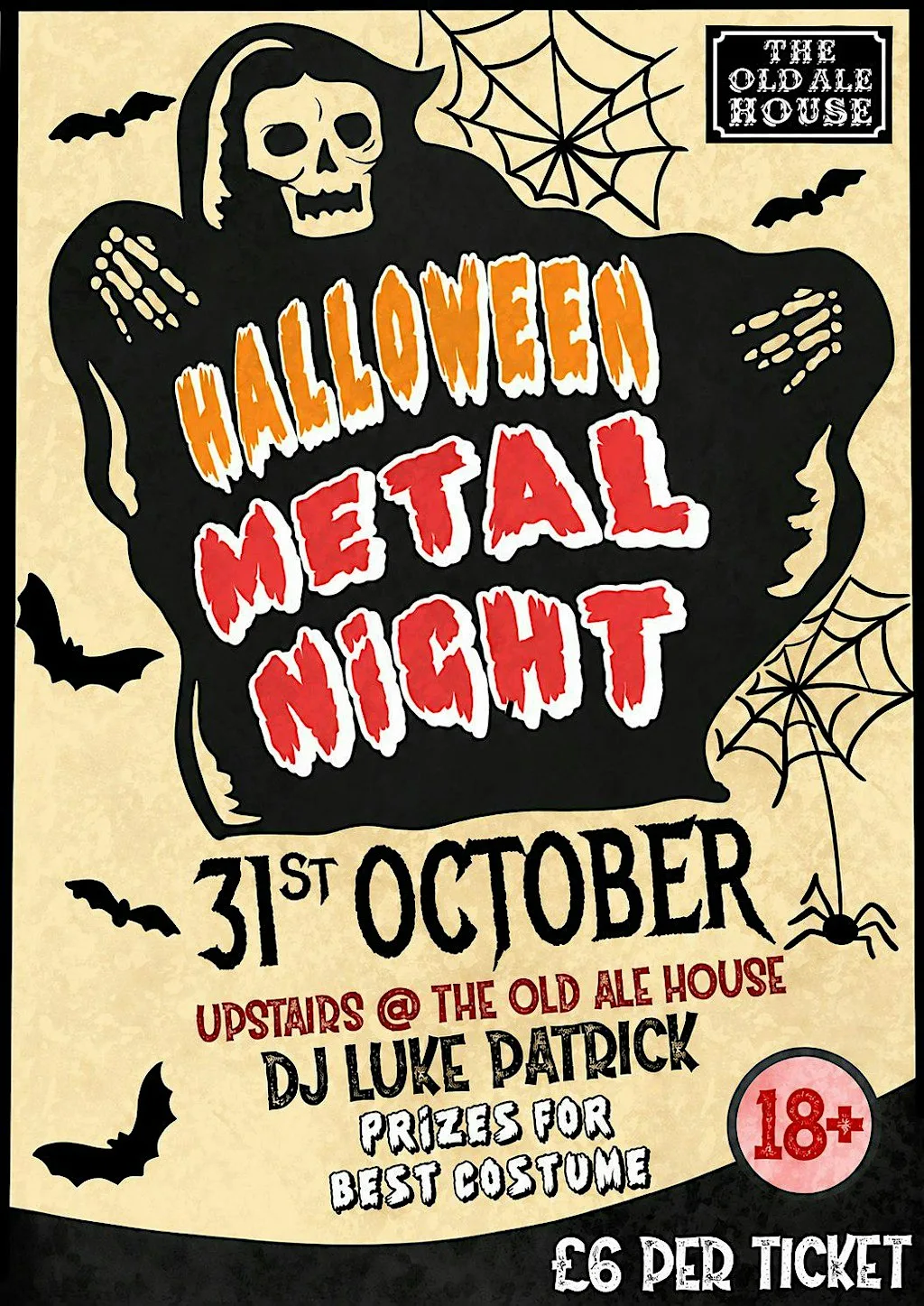 Metal Halloween Night @ Old Ale House at The Old Ale House