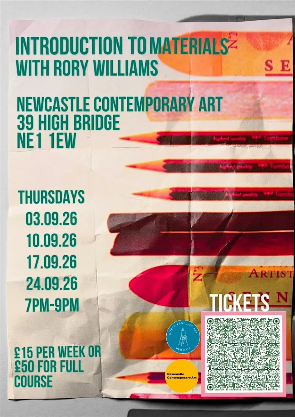 Introduction to materials at Newcastle Contemporary Art at Newcastle Contemporary Art