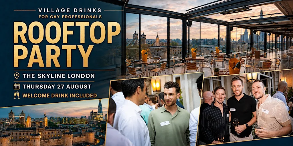 Village Drinks: a unique rooftop party for gay professionals