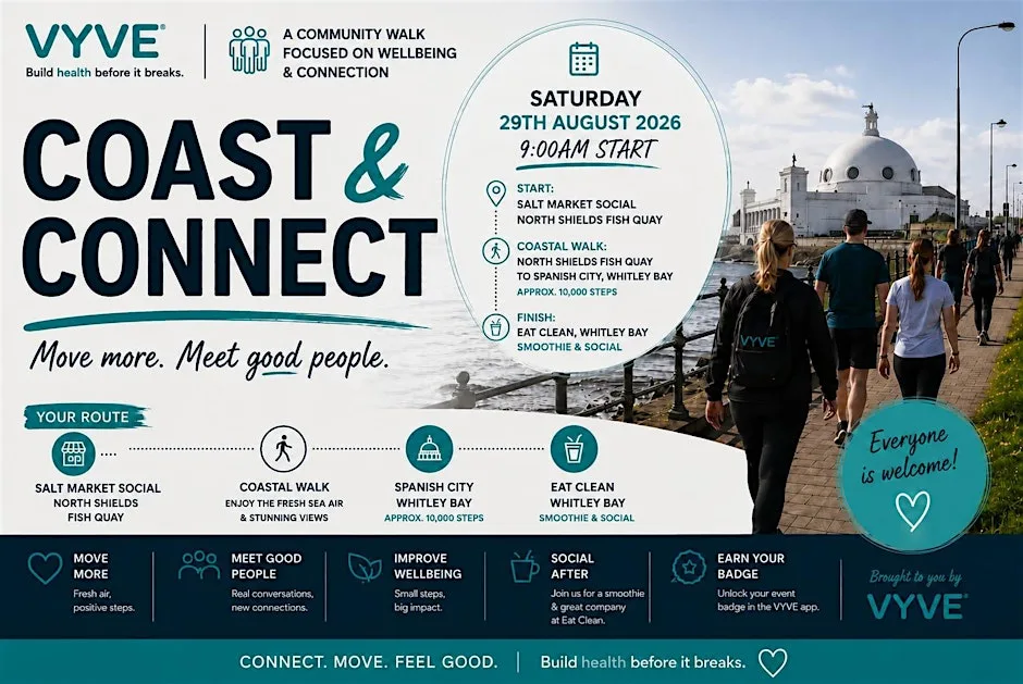 Coast & Connect | Community Walk | North Shields to Whitley Bay at Salt Market Social