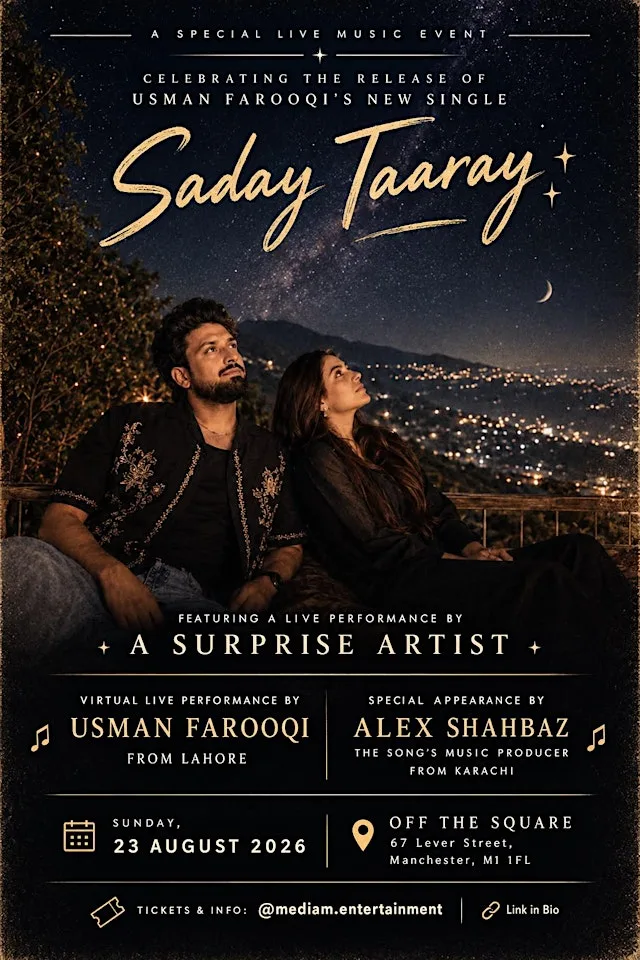 Celebration of Usman Farooqi song release "Saday Taray" (Our Stars) at Off The Square