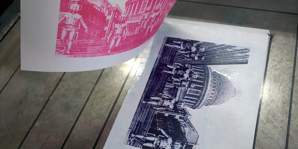 Paper Plate Lithography at Cass Art