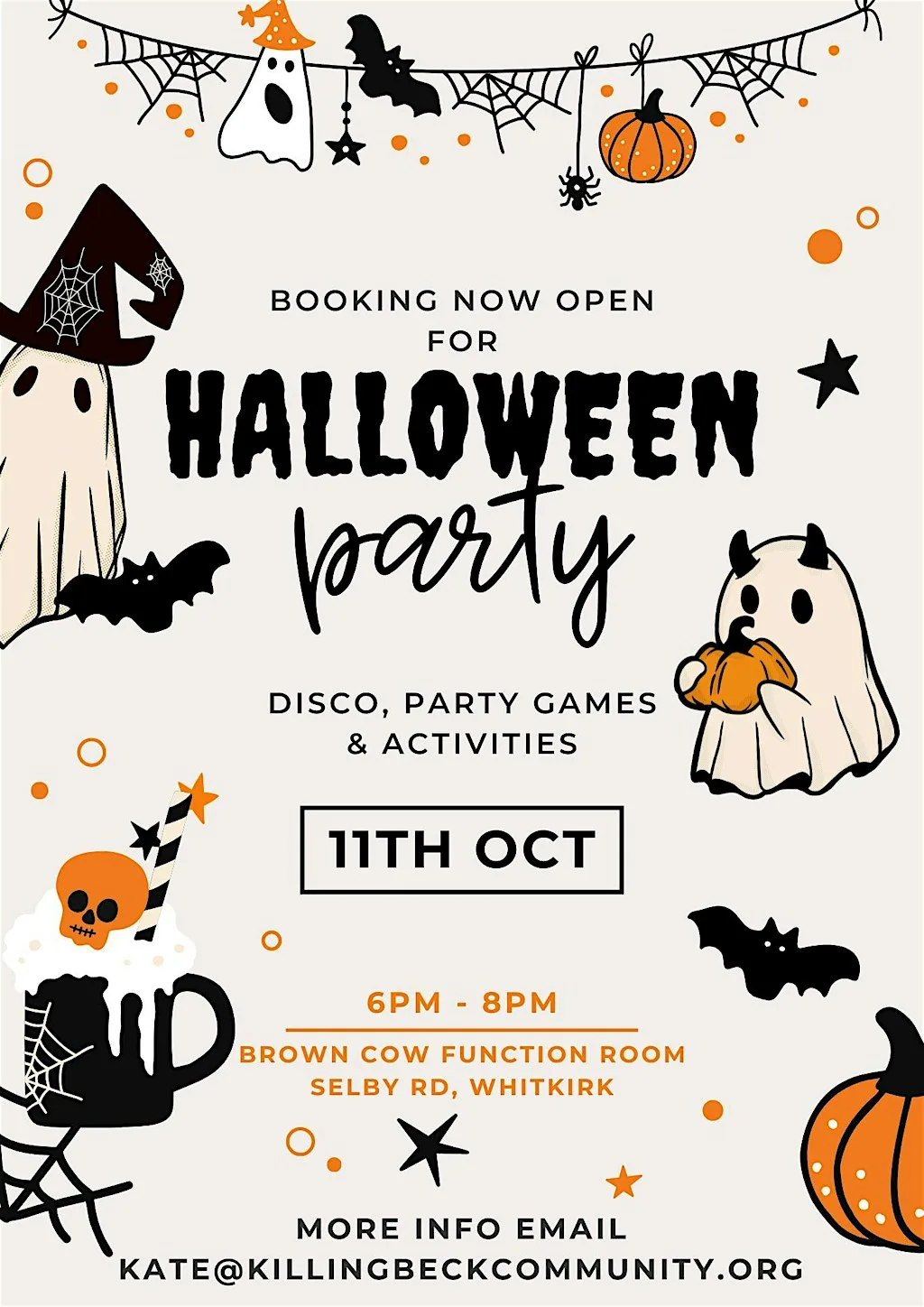 Childrens Halloween Disco & Party at The Brown Cow
