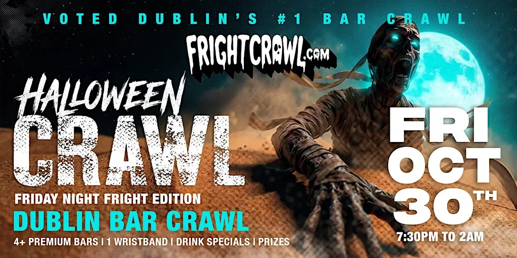 The Fright Crawl | Dublin Hottest Halloween Bar Crawl 2026 | Fri, Oct 30 at Trinity Bar & Venue