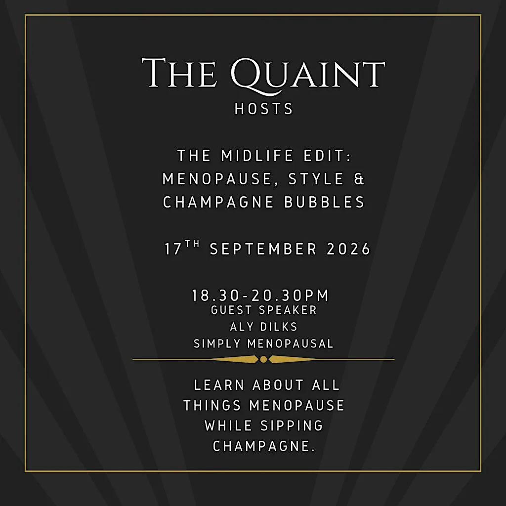 The Midlife Edit: Menopause, Style & Champagne Bubbles