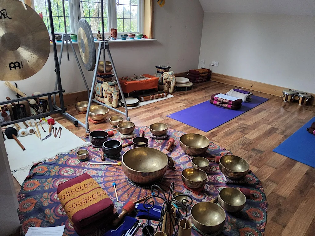 Gong bath, sound healing and angels cards. at The Balanced Yoga private studio