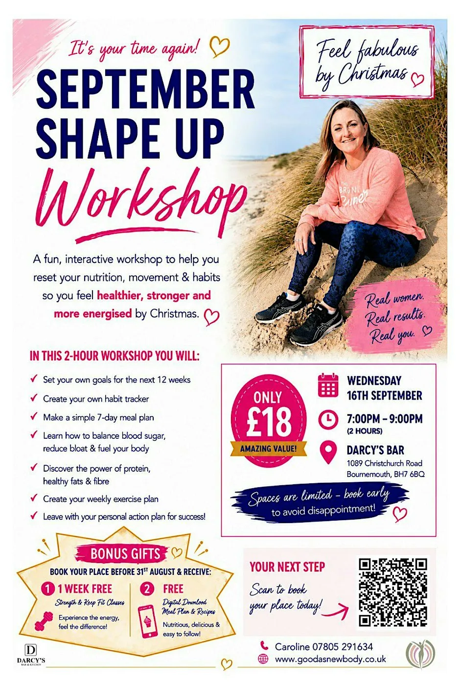 September Shape Up Workshop at Darcy's Bar & Kitchen