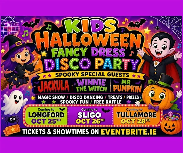 Kids Halloween Disco Party SLIGO (1pm Show)