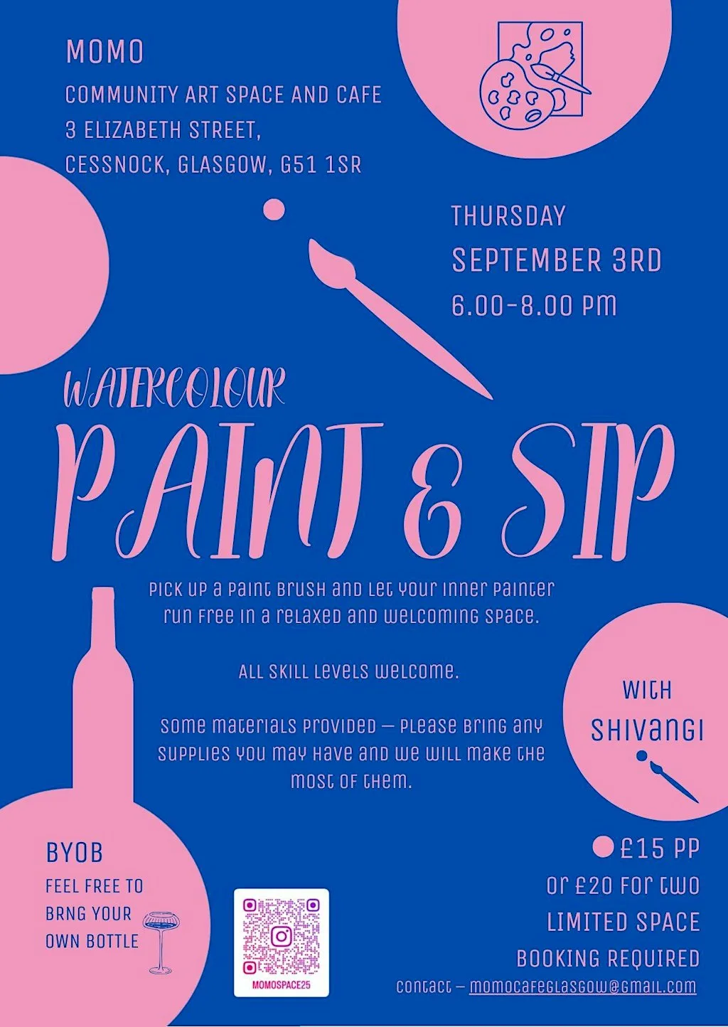 WATERCOLOUR PAINT AND SIP at MoMo Space