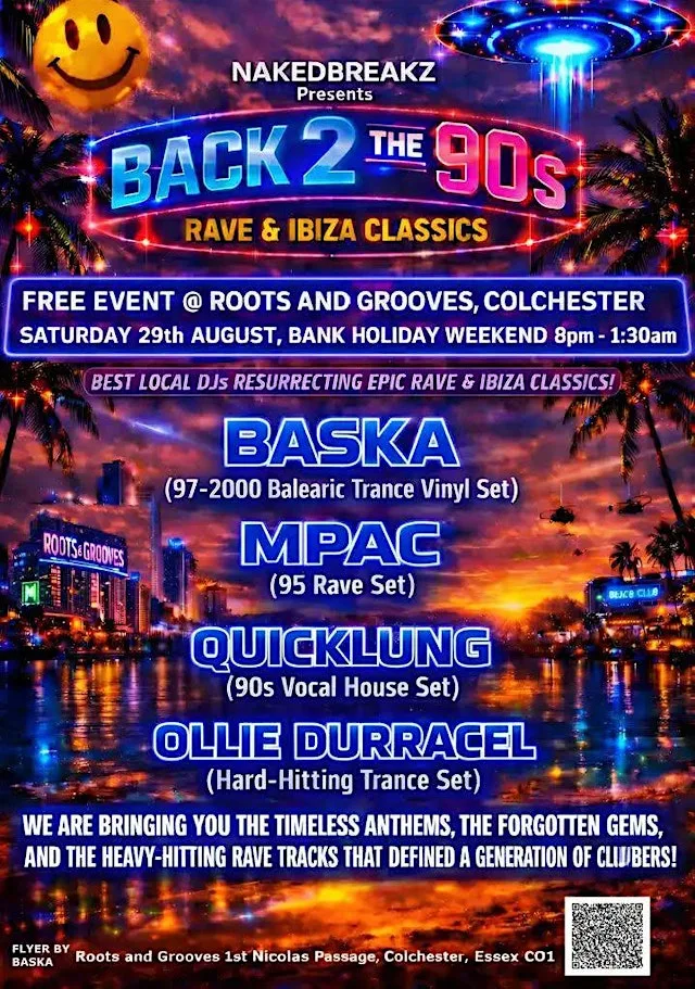 NakedBreakZ presents Back to the 90's Rave and Ibiza Classics!
