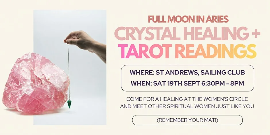 Womens circle - Crystal healing + Tarot readings at St Andrews Sailing Club
