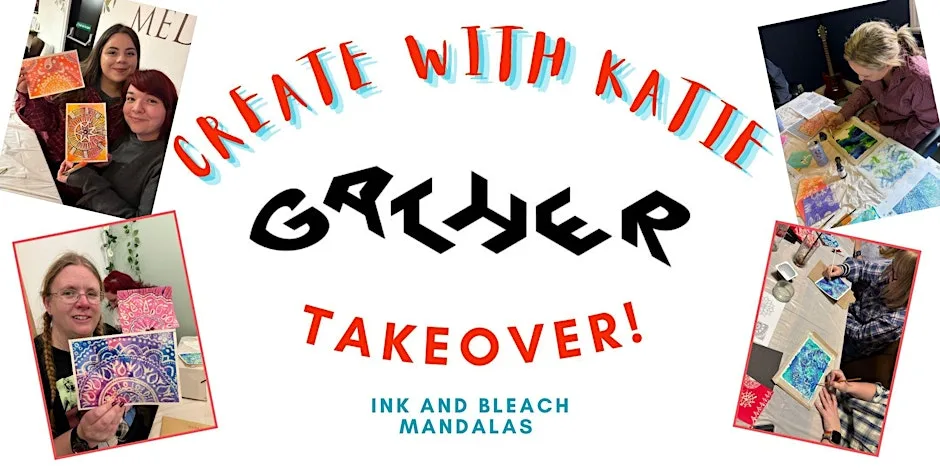 Create with Katie @ GATHER: Ink and Bleach Mandalas at Gather at The Dolphin Poole