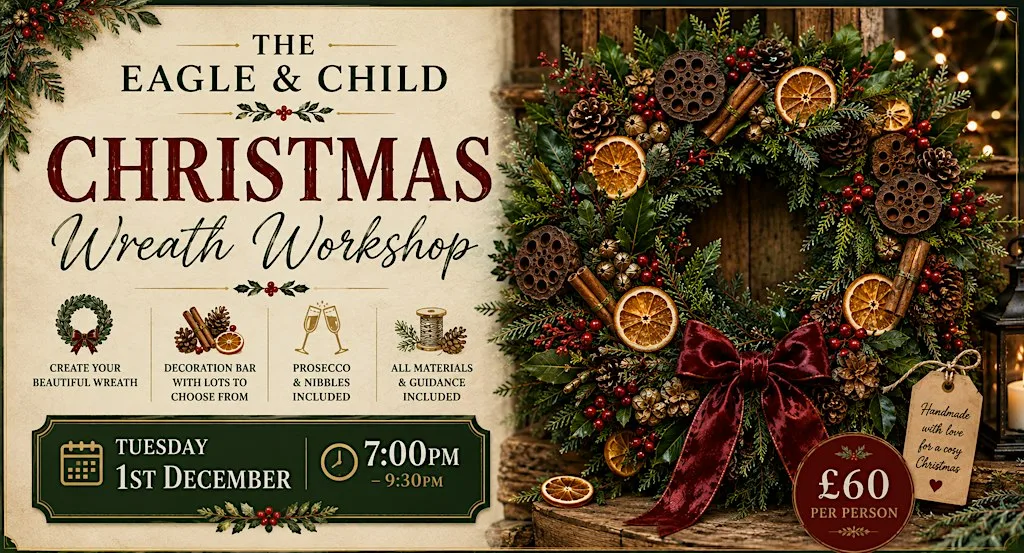 Christmas Wreath Workshop at The Eagle & Child