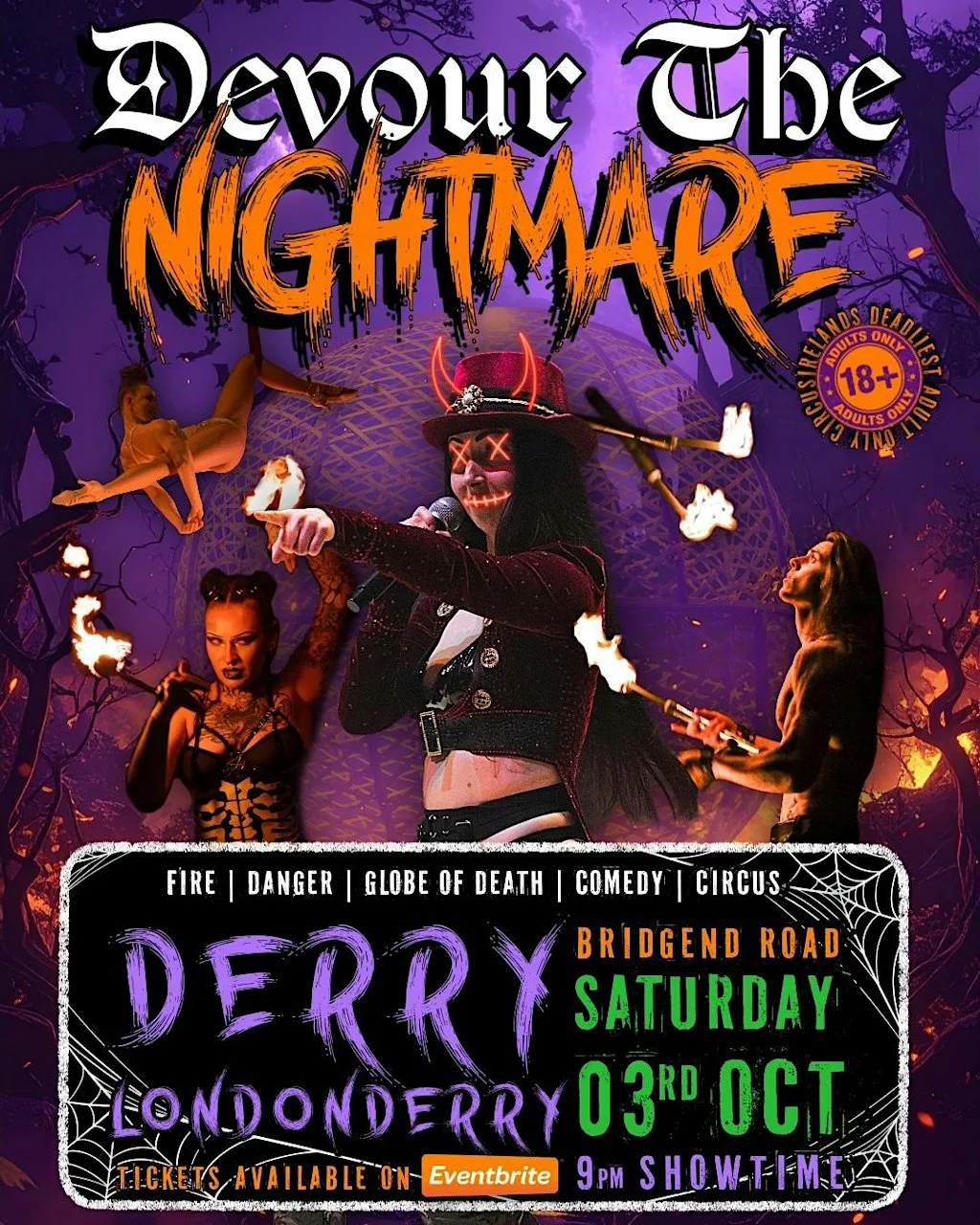 Devour The Nightmare Circus 18+ at Derry/Londonderry