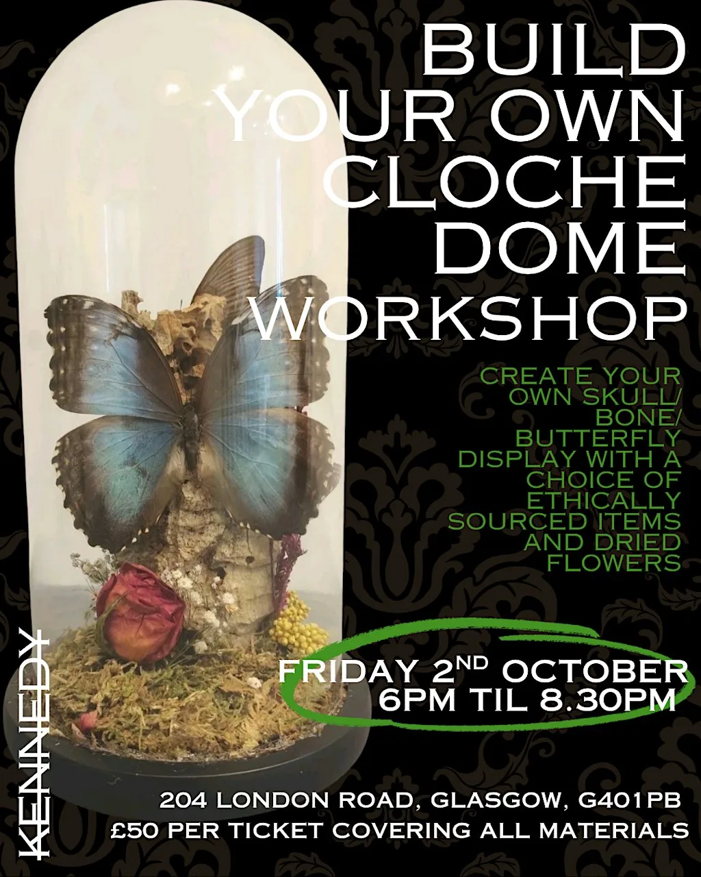 Build your own cloche dome workshop | taxidermy