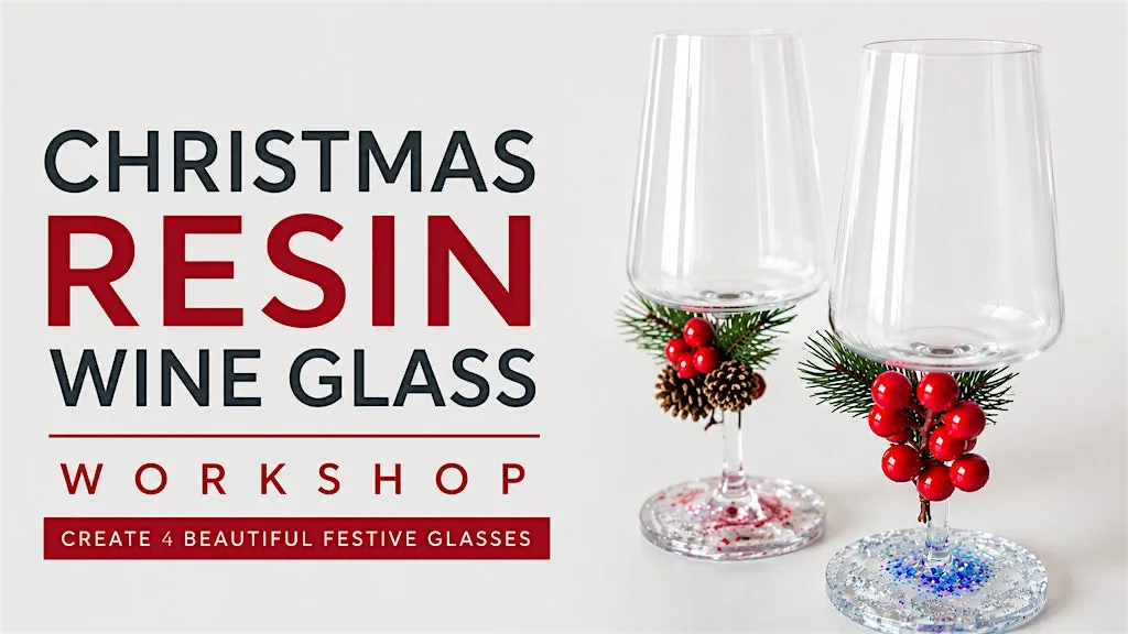 Christmas Resin Wine Glass Workshop at First Binfield Scout Group