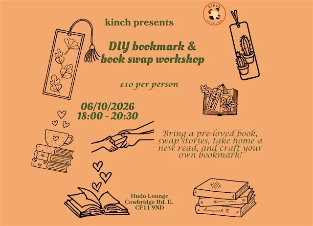 DIY bookmark and book swap workshop!