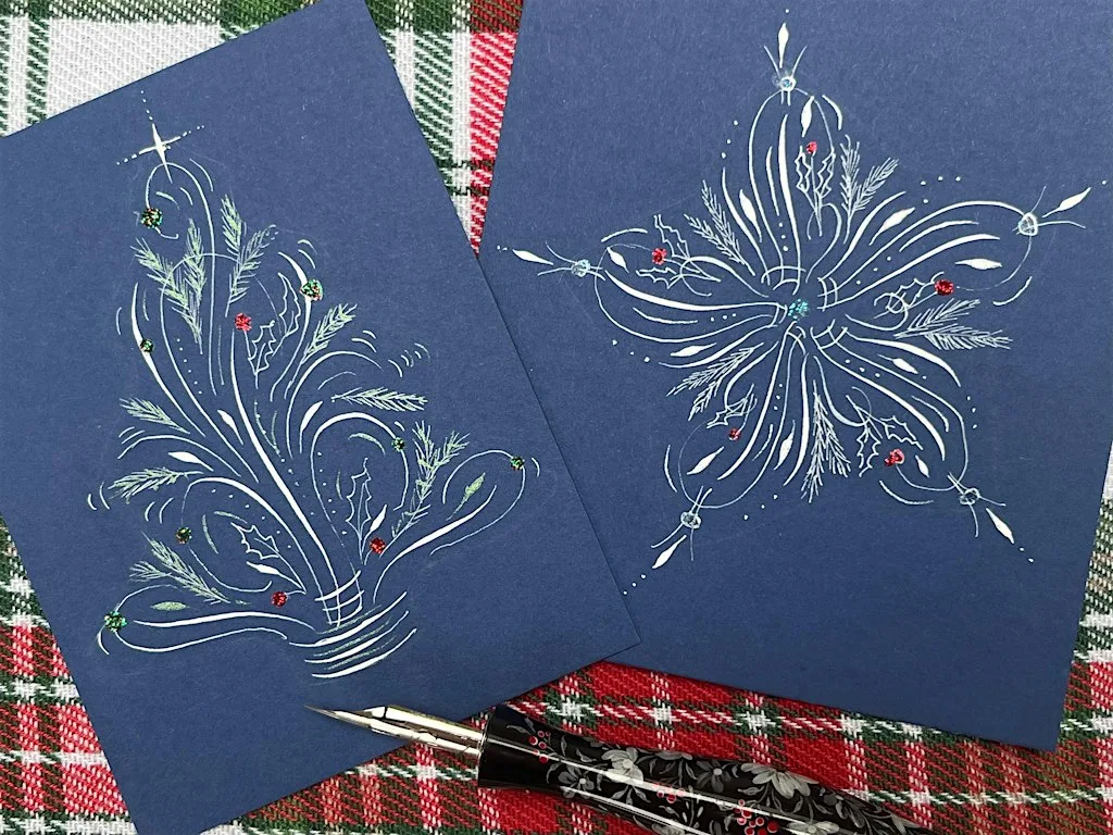Creative making: Festive calligraphy at National Library of Scotland