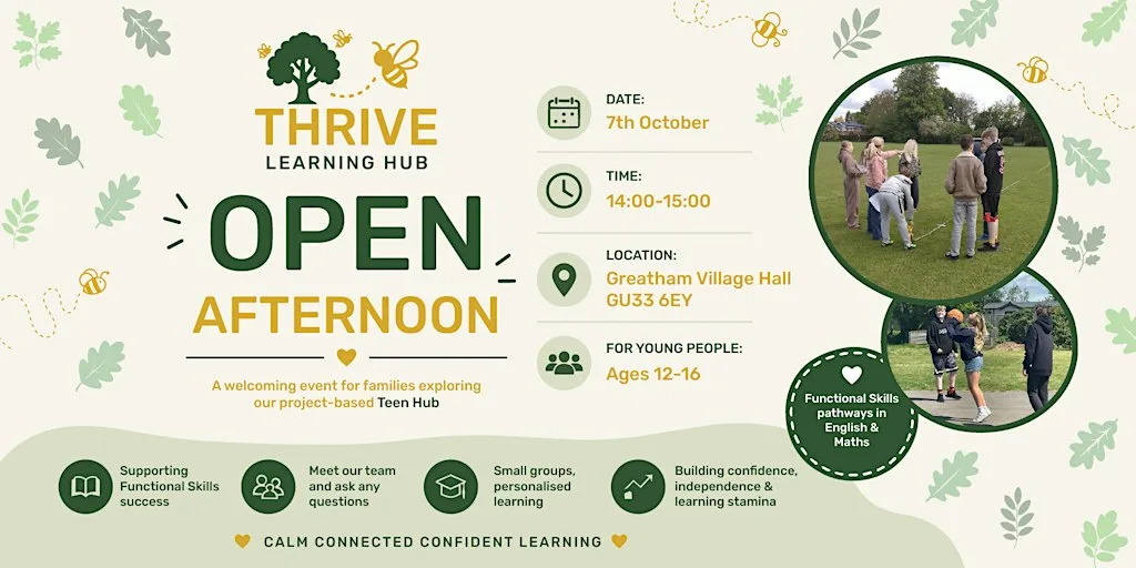 Thrive Teen Hub Home Ed Open Afternoon for 12-16 year olds