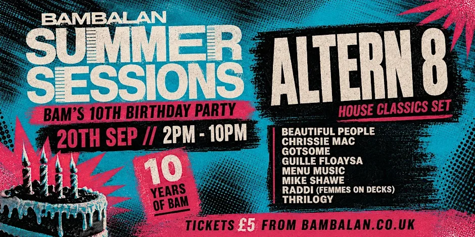 Bam's 10th Birthday Party with Altern8! at Bambalan