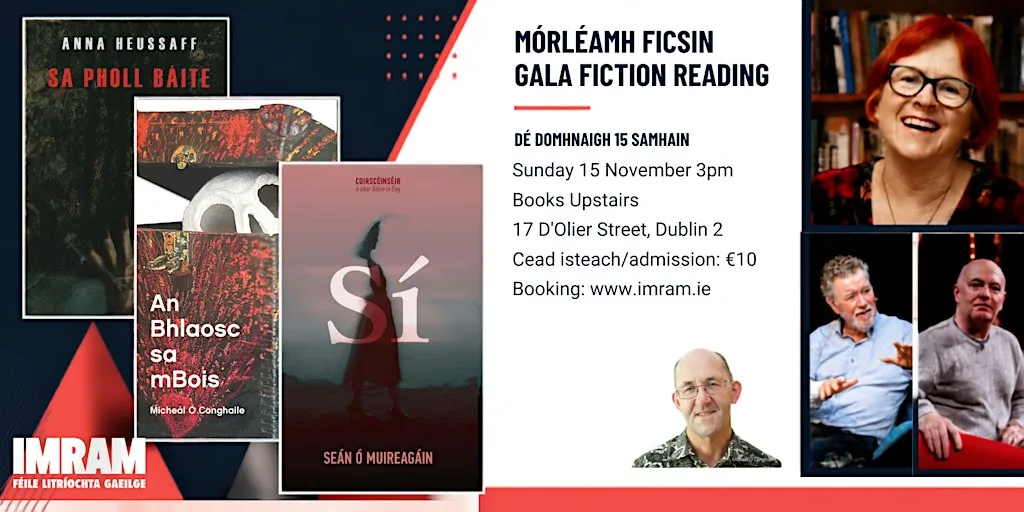 Mórléamh Ficsin: Gala Fiction Reading at Books Upstairs