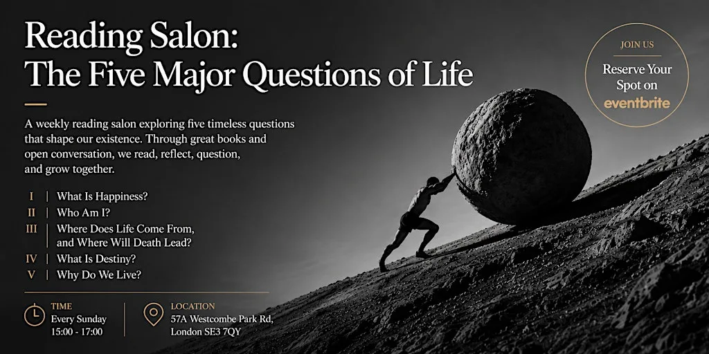 Reading Salon:The Five MajorQuestions of Life at Venn House