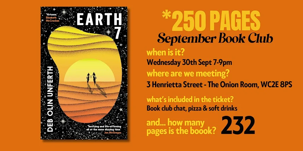 SEPTEMBER BOOK CLUB: Earth 7