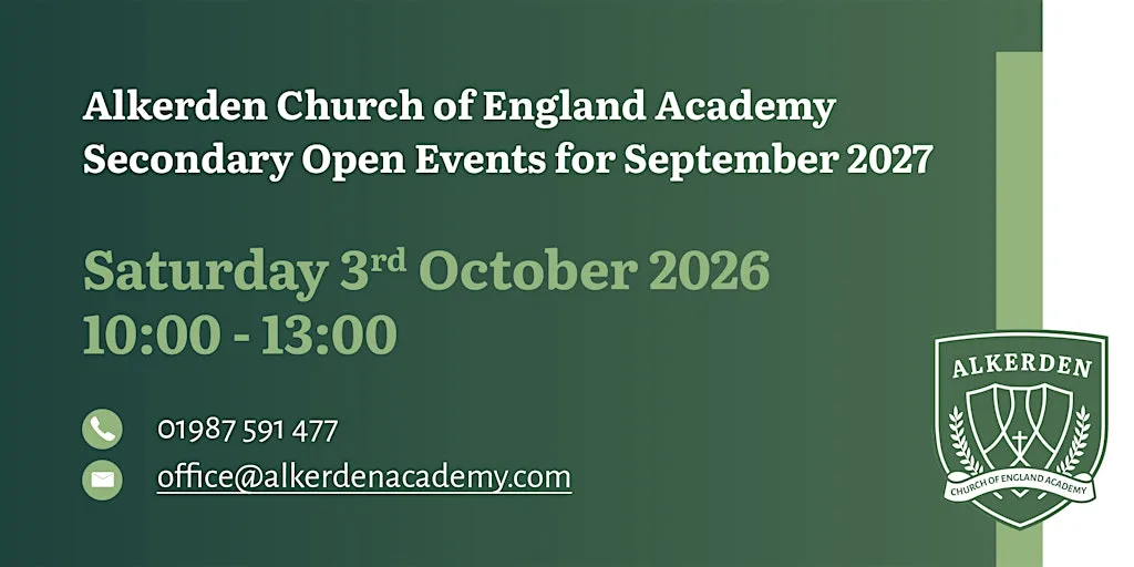 Secondary Phase Open Days – Alkerden Church of England Academy at Colyer Drive