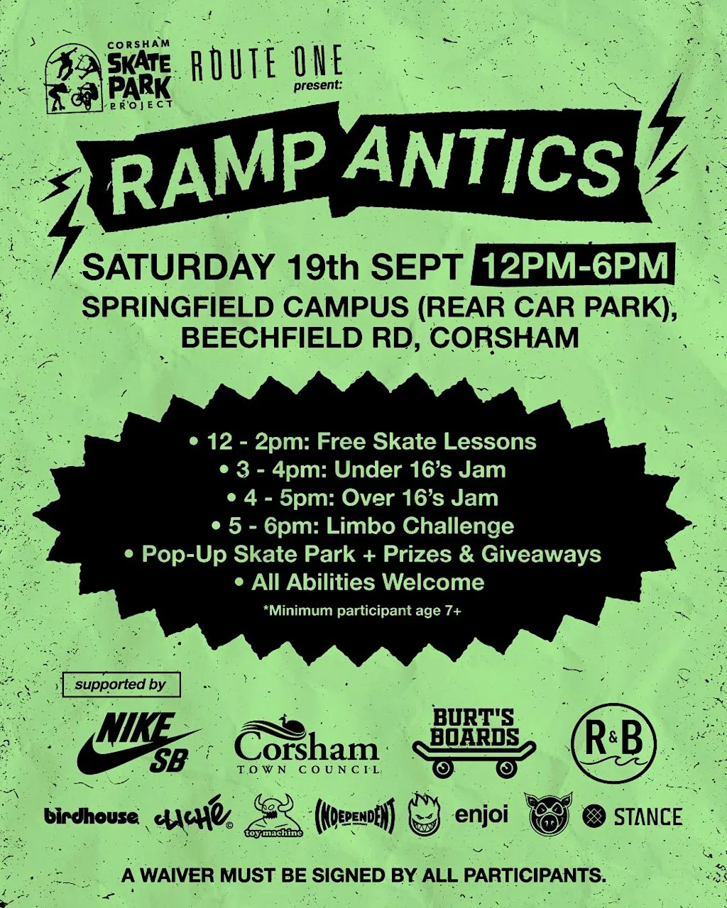 Route One Ramp Antics : Corsham at Springfield Community Campus
