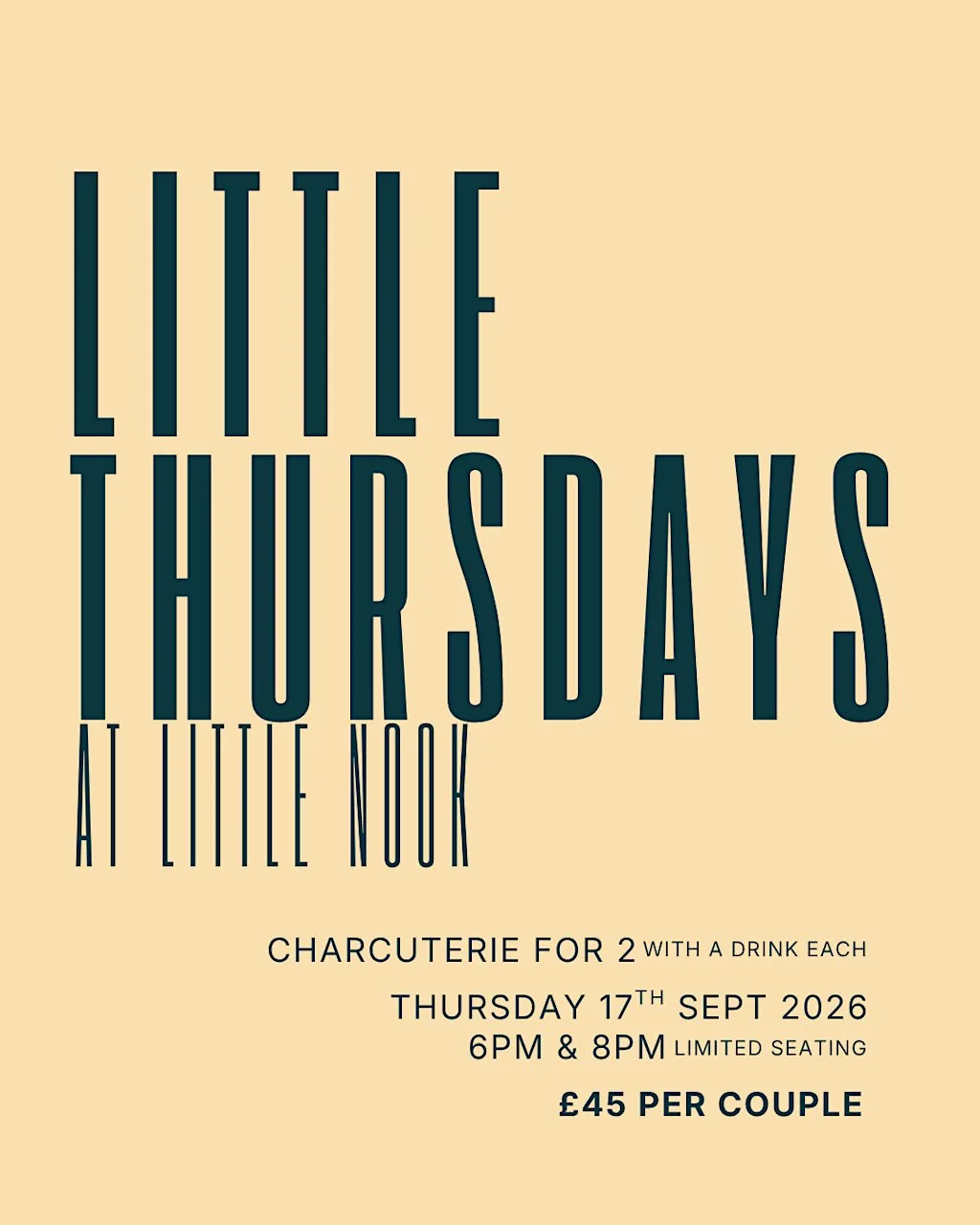 Charcuterie Night - Little Thursday @ Little Nook Deli, Kirkburton at Little Nook Deli