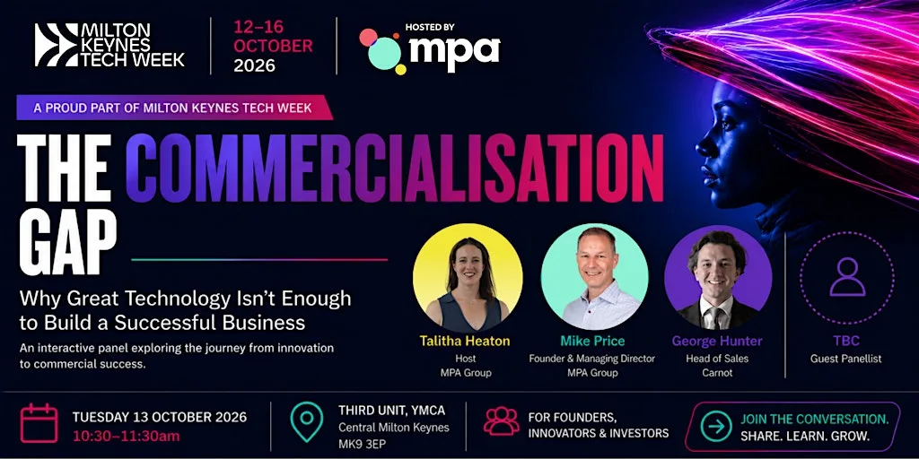 MK Tech Week presents: The Commercialisation Gap at YMCA Conferencing Facilities