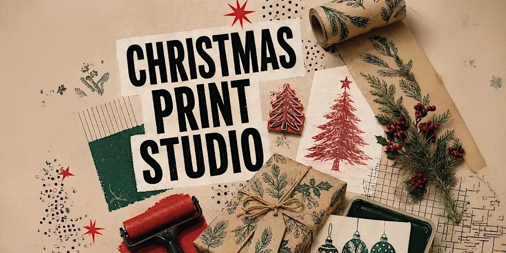 The Christmas Print Studio at Rigma Design Studio Glasgow